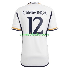 Camisolas de futebol Real Madrid Camavinga 12 Equipamento Principal 2023/24 Manga Curta